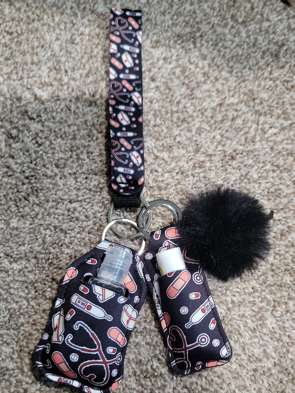 Keychain Sets: Zebra, And Nurse Designs